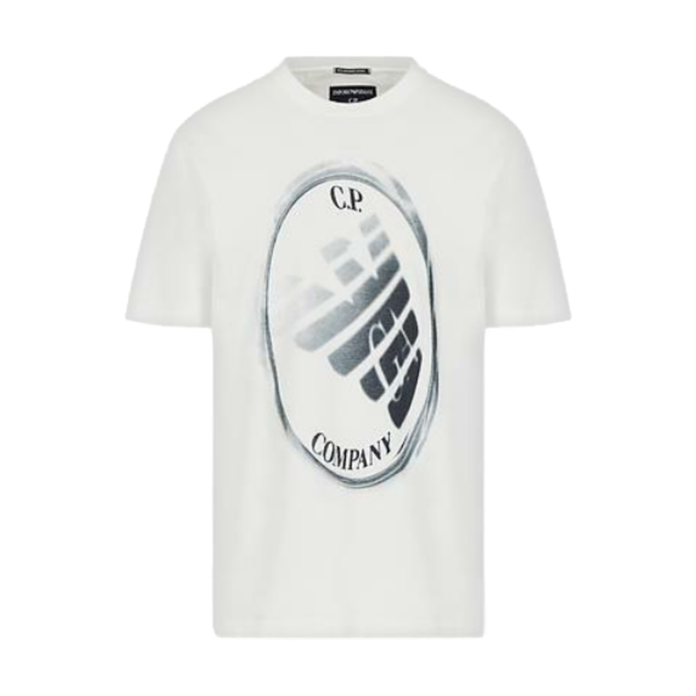 Emporio Armani x C.P. Company White EA Badge Tee